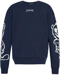 Iceberg - Felpa Con Logo Ricamato - Lyst