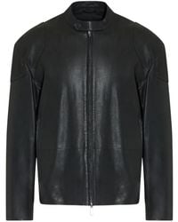 Paolo Pecora - Zip-Up Leather Jacket - Lyst