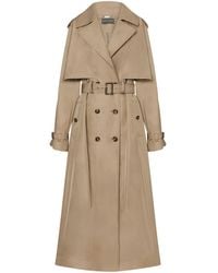 Alberta Ferretti - Doppelreihiger Trenchcoat - Lyst