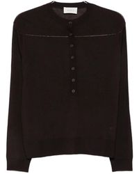 ViCOLO - Button-Placket Sweater - Lyst