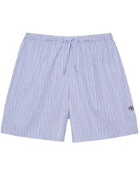 Anine Bing - Ramy Pinstripe Shorts - Lyst