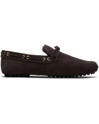 Car Shoe - Fur-lined Suede Driving Shoes - Lyst