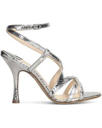 Anna F. - 100mm Leather Sandals - Lyst