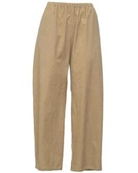 Apuntob - Corduroy Elasticated-Waist Straight-Leg Trousers - Lyst