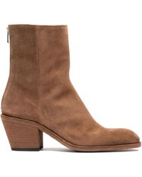 Officine Creative - Sydne Zip Suede Boots - Lyst