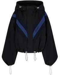 The Attico - Logo-Detail Hooded Bomber Jacket - Lyst