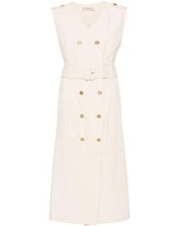 Twin Set - Double-breasted Midi Dress - Lyst