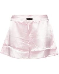 Miu Miu - Satin Pyjama Shorts - Lyst