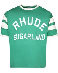Rhude - Sugarland Ringer Cotton T-shirt - Lyst