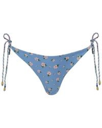 Agua Bendita - Tammy Floral-Print Reversible Bikini Bottoms - Lyst