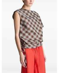 Lee Mathews - Blusa Teresa A Cuadros - Lyst
