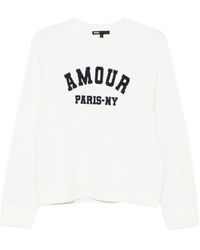 Maje - Amour Paris-Ny Embroidered Sweater - Lyst
