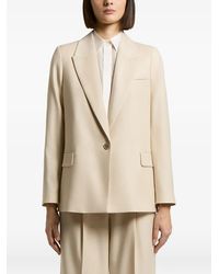 Peserico - Single-Breasted Peak-Lapels Jacket - Lyst