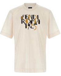 Fendi - Roma 1925 Print T-Shirt - Lyst