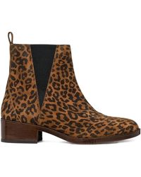 Geox - Leopard-Pattern Boots - Lyst