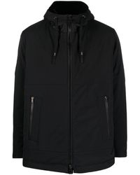 Herno - Logo-plaque Hooded Jacket - Lyst