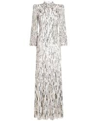Jenny Packham - Sequin Embellished Memphis Maxi Dress - Lyst