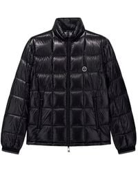 ARMANI EXCHANGE - Quilted Logo-Patch Padded Jacket - Lyst