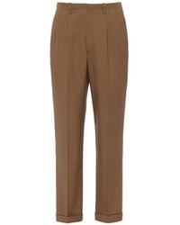 Maison Margiela - Pleat Cuffed Trousers - Lyst