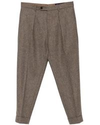 Berwich - Pantalon Chiaia Plissé À Chevrons - Lyst
