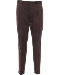 PT Torino - Pleated Flap-Pockets Trousers - Lyst