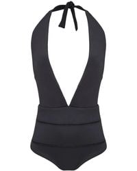 Amir Slama - Plunging V-Neck Swimsuit - Lyst