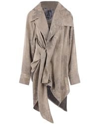 Ziggy Chen - Blouse Drapée À Design Asymétrique - Lyst