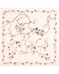 Agua Bendita - Ceiba Navegante Floral-Print Silk Scarf - Lyst
