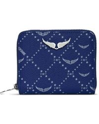 Zadig & Voltaire - Logo-Plaque Zip Wallet - Lyst