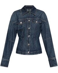 Sportmax - ドロップショルダー デニムジャケット - Lyst