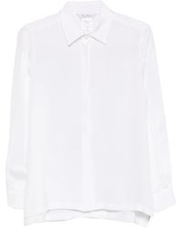 Max Mara - Mxmgeranio Button-Up Long-Sleeve Shirt - Lyst
