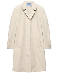 Prada - Abrigo Con Botones - Lyst