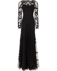 Temperley London - Abito Francine Tattoo Con Ricamo A Fiori - Lyst