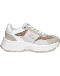 Liu Jo - Suede Monogram Sneakers - Lyst