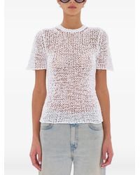 Haikure - Abby Ss Crochet-Knit Short-Sleeved T-Shirt - Lyst