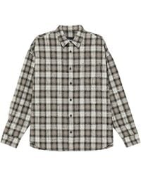 Juun.J - Chemise À Carreaux Et Bords Francs - Lyst