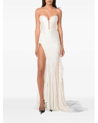 NORINA ST - Viva Ruched Strapless Maxi Dress - Lyst