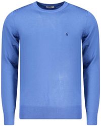 COVERI MOVING - Logo-Embroidered Crew Neck Sweater - Lyst
