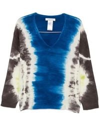 Liviana Conti - Tie-Dye V-Neck Sweater - Lyst