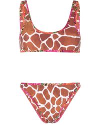 Reina Olga - Giraffe-print Bikini Set - Lyst
