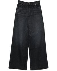 Chloé - Jeans Met Wijde Pijpen En Knopen - Lyst