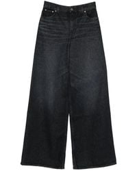 Chloé - Jeans Met Wijde Pijpen En Knopen - Lyst