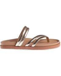 Marietta Chrousala - Jota Metallic-Strapped Sandals - Lyst