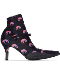 Marine Serre 'Moonwear' Sock-Boots, 50mm - Schwarz