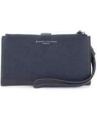 Gianni Chiarini - Dollaro Pebbled Leather Wallet - Lyst