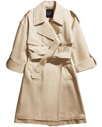 Fay - Double-Breasted Cotton Trench Coat - Lyst