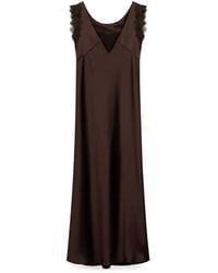 Luisa Cerano - Lace-Trim Maxi Dress - Lyst