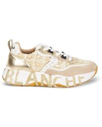Voile Blanche - Club 105 Golden Panelled Sneakers - Lyst