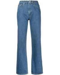 KENZO - Gerade High-Rise-Jeans - Lyst