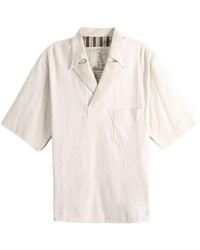 Ziggy Chen - Spread Collar T-Shirt - Lyst
